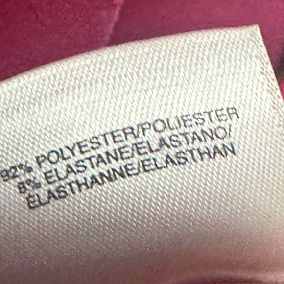 Anne Klein Fuchsia V Neck Sleeveless Twist Dress - Picture 4 of 4